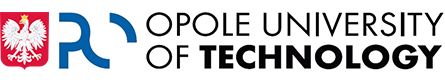 The emblem of Poland together with the logotype of Opole University of Technology