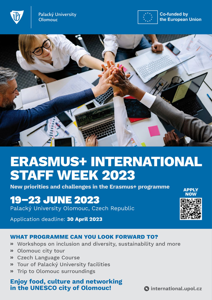 Palacký Unviversity Olomouc Erasmus International Staff Week 2023